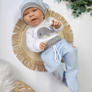 Kompletek s stopalkami, kit – moder