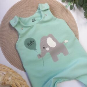 Romper “Slonček”, ledeno mint